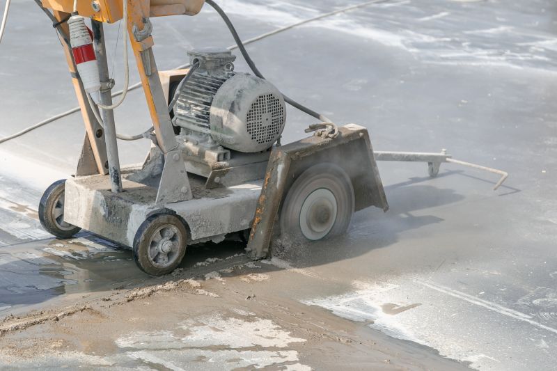 Freshly Cut Concrete Surface